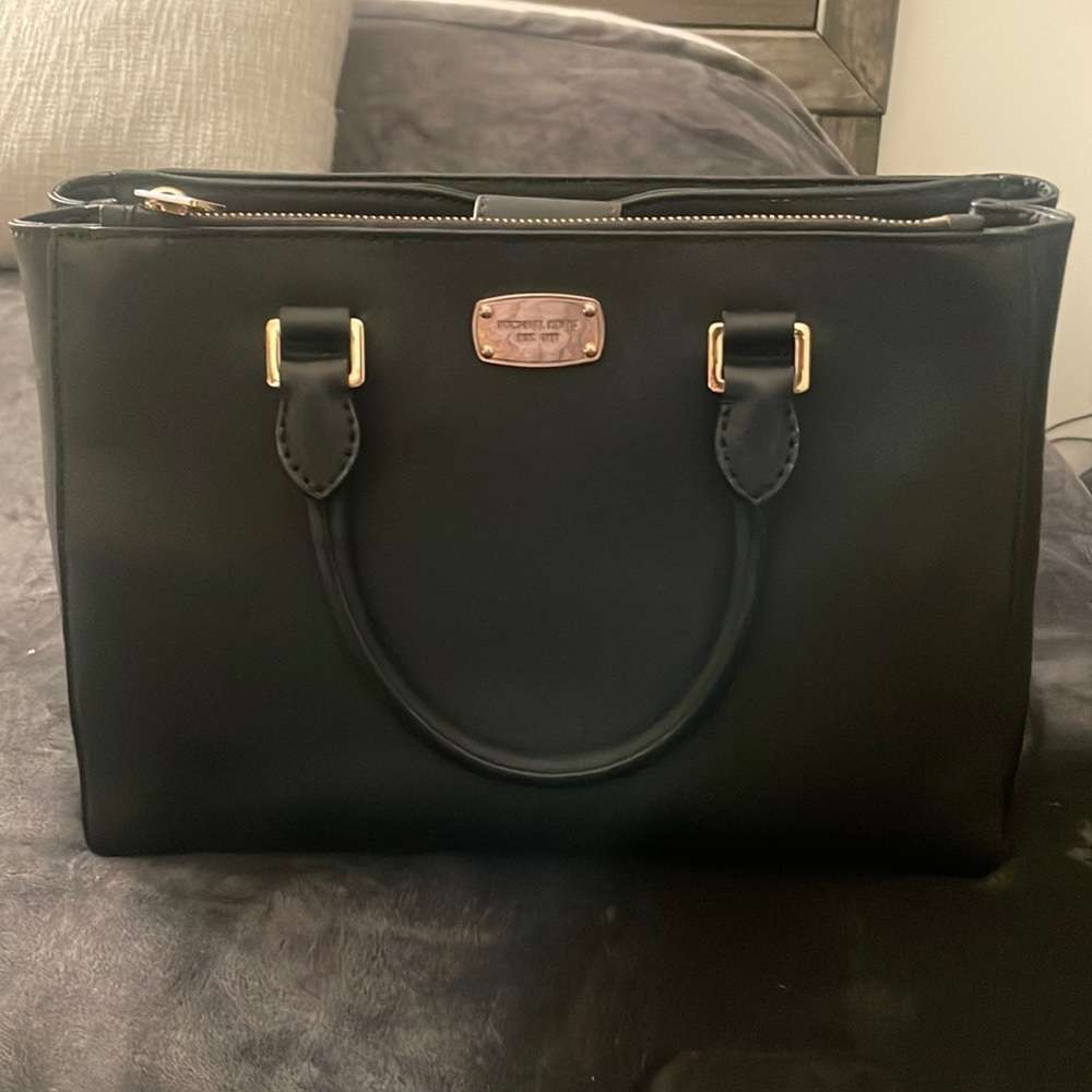 Michael Kors Black Leather Bag Size Medium